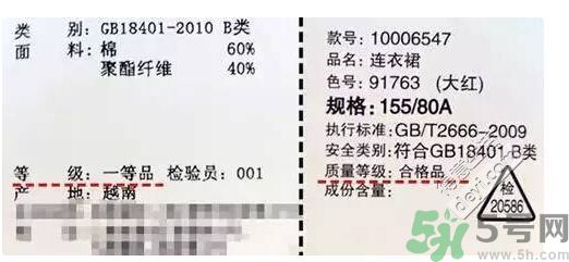 衣服一等品是什么意思？衣服一等品和合格品哪個(gè)好？