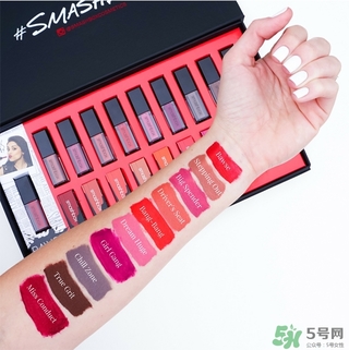 smashbox液體唇膏色號(hào) smashbox液體唇膏試色圖