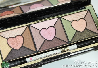 too faced愛心眼影盤試色 too faced love眼影盤試色圖