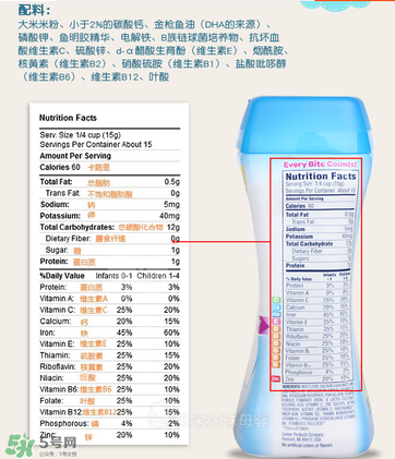 嘉寶dha米粉含鐵嗎？ 嘉寶dha米粉含鐵量多少？