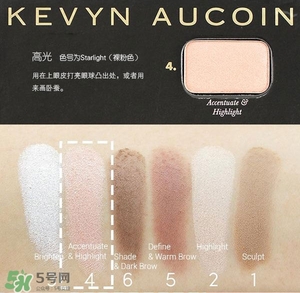 kevyn aucoin修容書色號_ka修容書試色圖