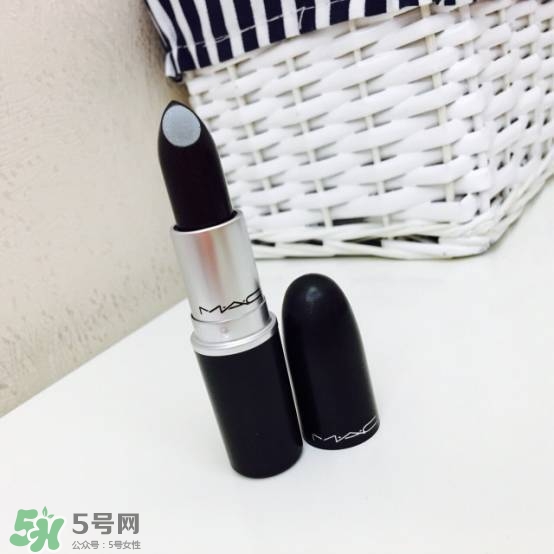 mac black night價格 mac黑色唇膏black night試色