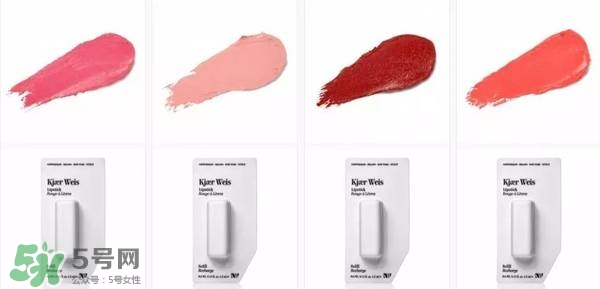 Kjaer Weis口紅怎么樣？Kjaer Weis口紅色號試色