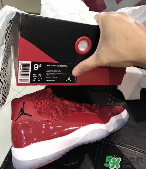 air jordan 11 gym red安東尼全紅配色實物怎么樣？