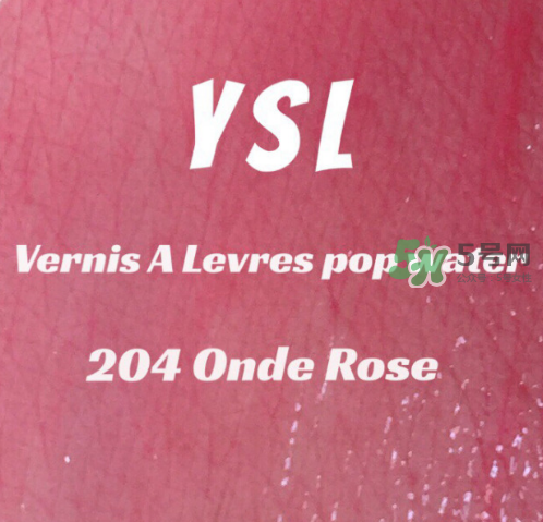 ysl方管204試色 ysl204唇釉試色圖