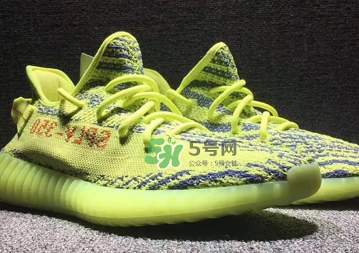 adidas yeezy boost 350 v2熒光黃椰子實(shí)物什么樣？