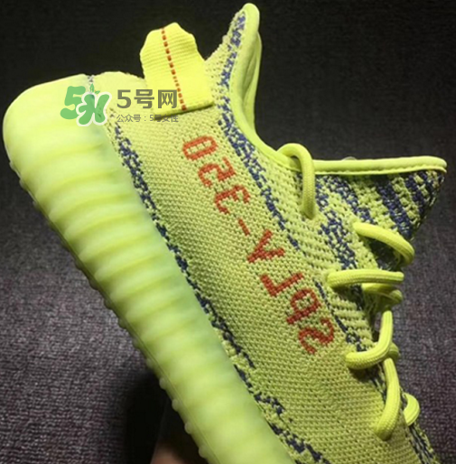 adidas yeezy boost 350 v2熒光黃椰子實(shí)物什么樣？