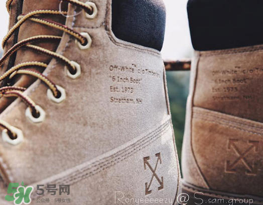 off white與timberland聯(lián)名6英寸大黃靴實(shí)物什么樣？