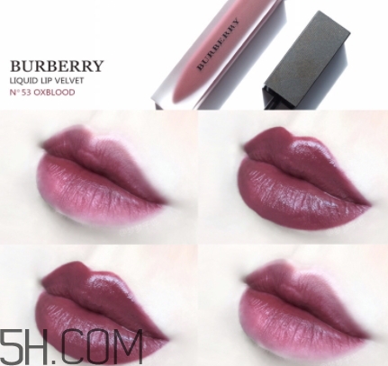 burberry唇釉53試色 burberry巴寶莉唇釉53oxblood好看嗎