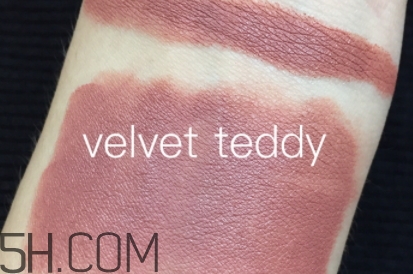 mac velvet teddy是什么顏色？mac velvet teddy試色