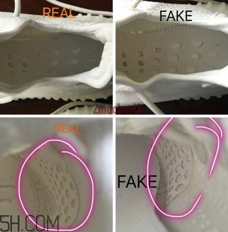 yeezy 350 boost v2全白配色真假對(duì)比 純白椰子真假鑒定