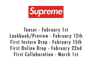 supreme2018春夏系列什么時候發(fā)售？