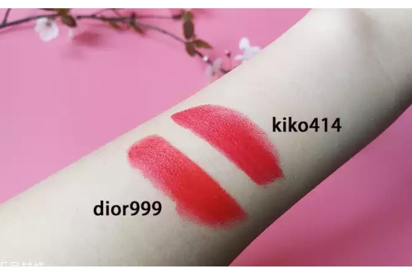 kiko414和迪奧999一樣嗎 kiko414和迪奧999對(duì)比圖