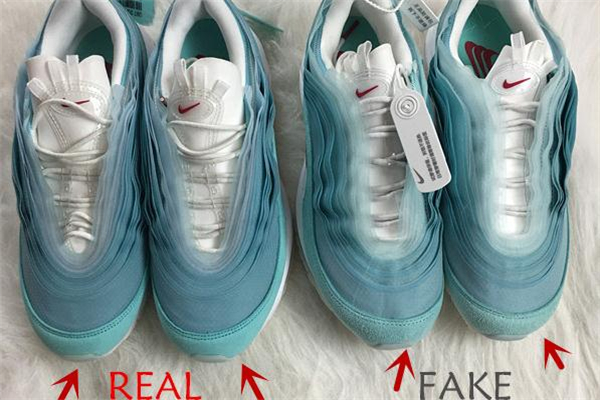 耐克air max 97萬花筒真假對比 am97萬花筒真假鑒定