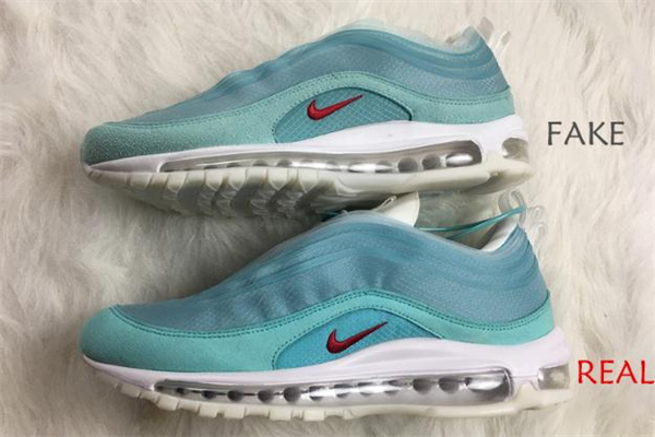 耐克air max 97萬花筒真假對比 am97萬花筒真假鑒定